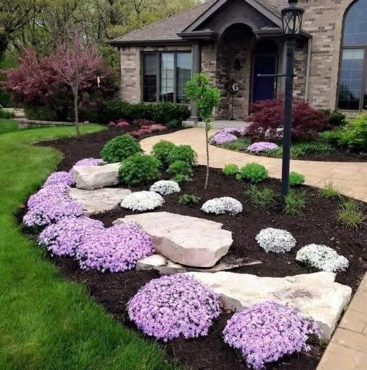 Picture of a beautiful garden landscape designed by Santanas Landscape